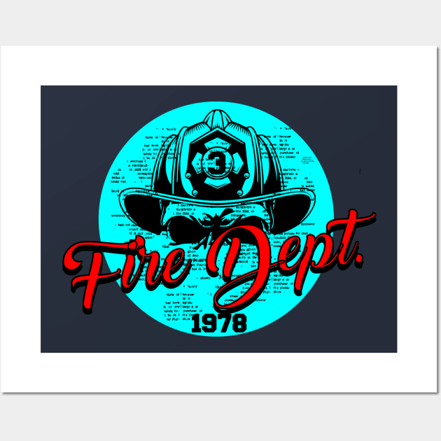 T-SHIRT FIRE RESCUE EDITION Wall Art by VICTFIRE